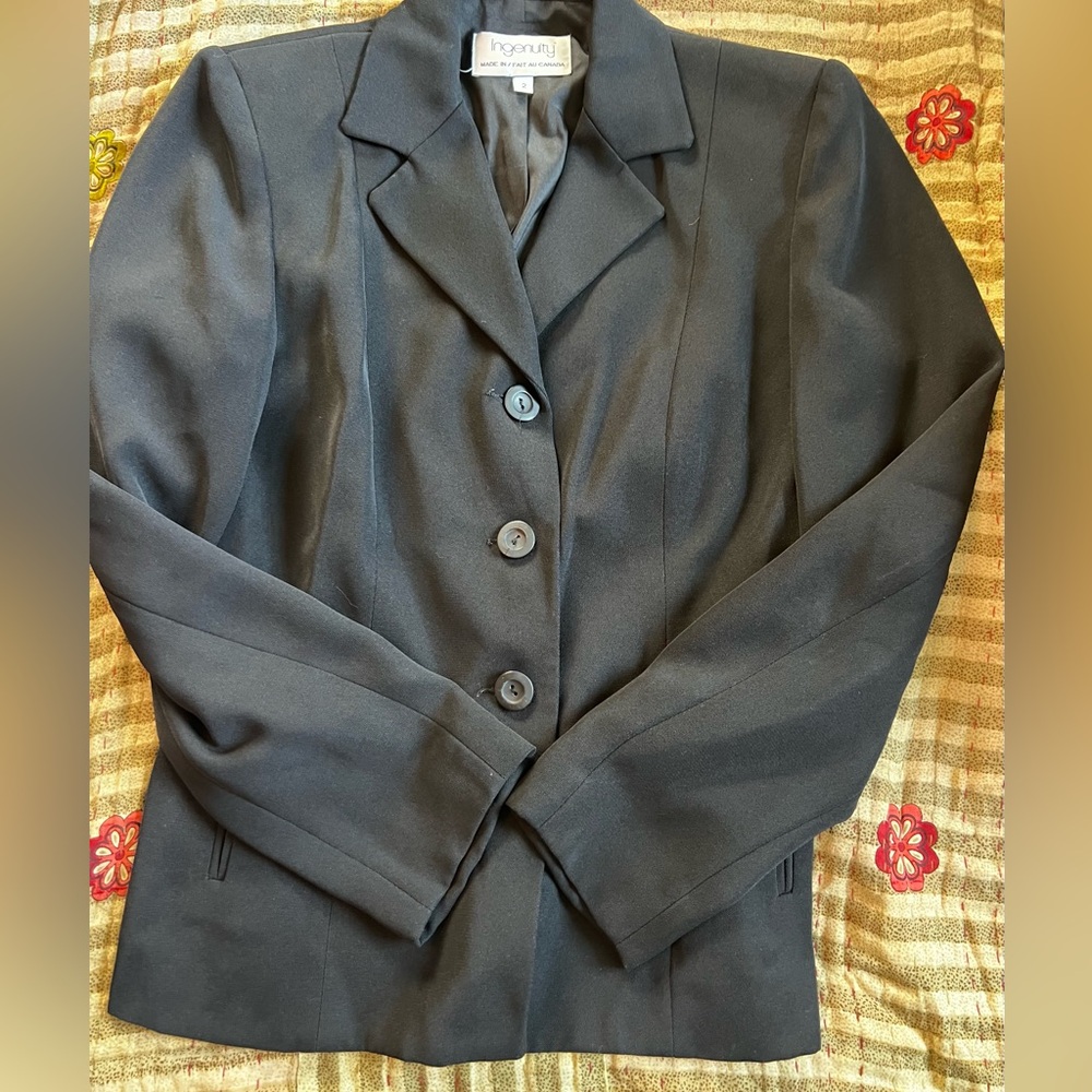 Vintage black blazer Ingenuity Size 2
